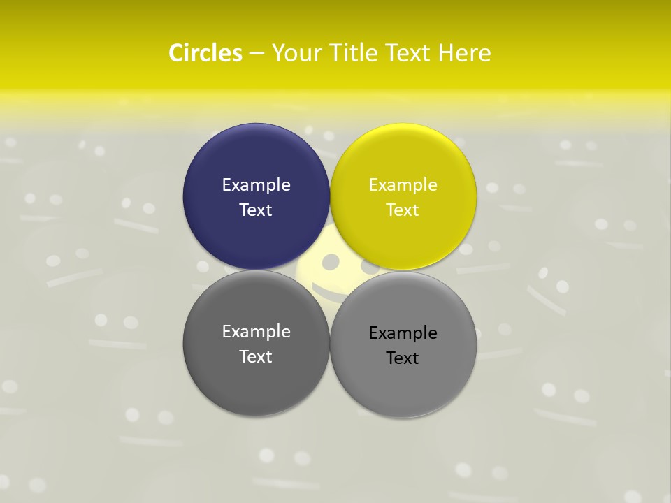 Crowd Optimist Smile PowerPoint Template