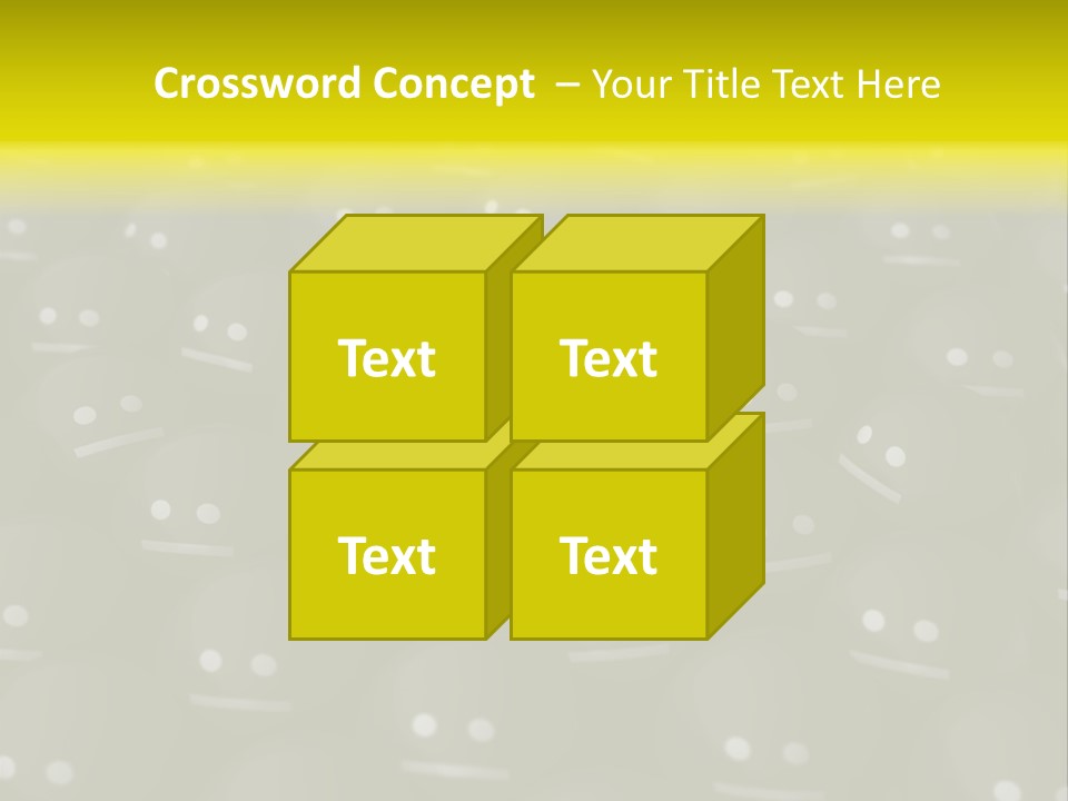 Crowd Optimist Smile PowerPoint Template