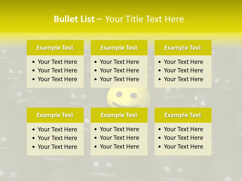 Crowd Optimist Smile PowerPoint Template