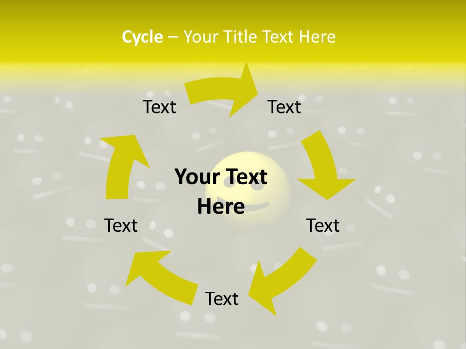 Crowd Optimist Smile PowerPoint Template