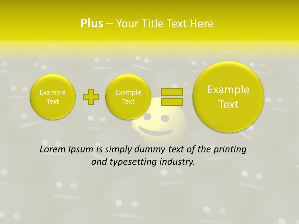 Crowd Optimist Smile PowerPoint Template