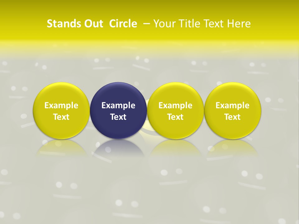 Crowd Optimist Smile PowerPoint Template