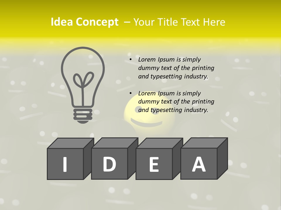Crowd Optimist Smile PowerPoint Template