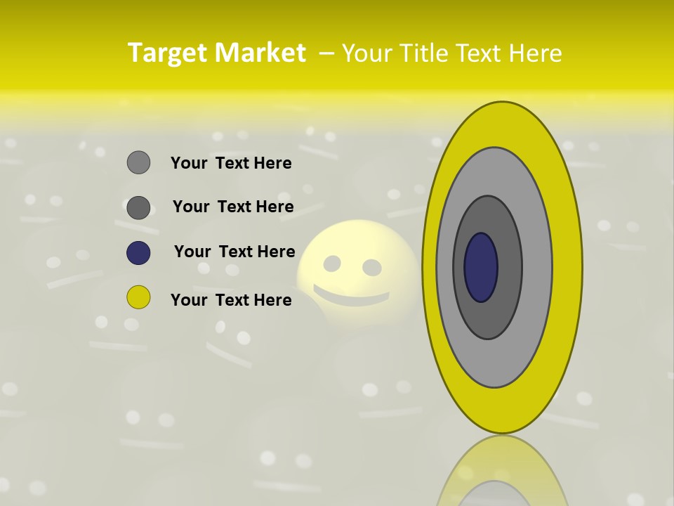 Crowd Optimist Smile PowerPoint Template