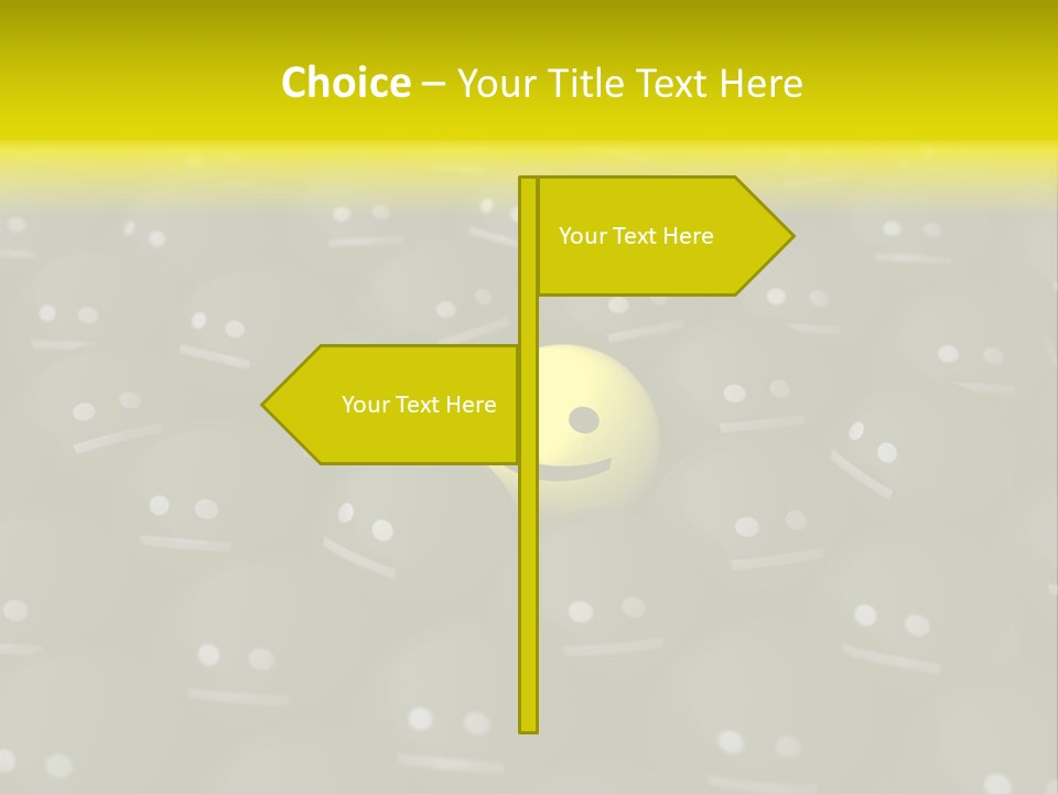 Crowd Optimist Smile PowerPoint Template