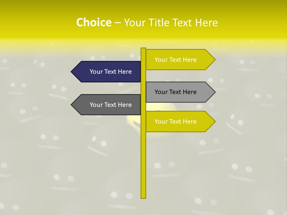 Crowd Optimist Smile PowerPoint Template