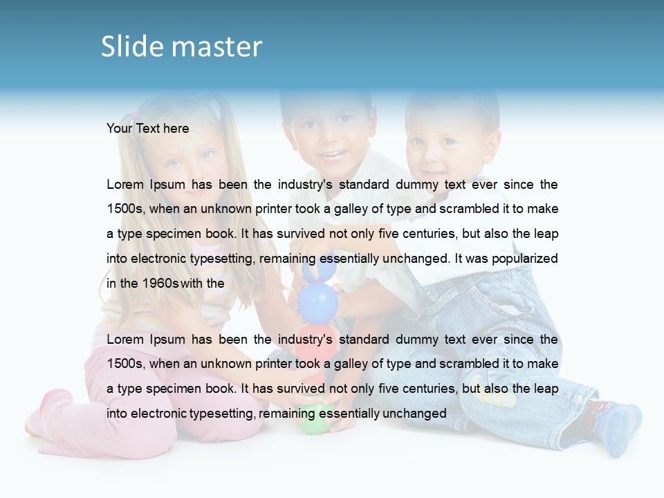 Play Colour Healthy PowerPoint Template