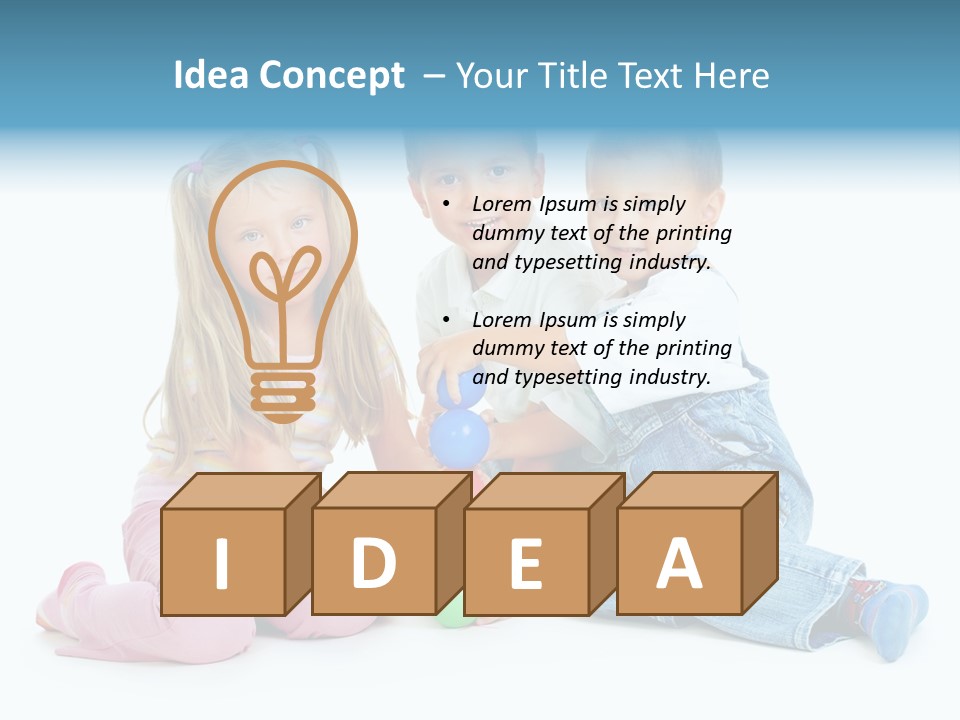 Play Colour Healthy PowerPoint Template