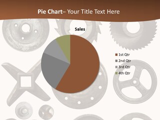 Close Up Tool Cogwheel PowerPoint Template