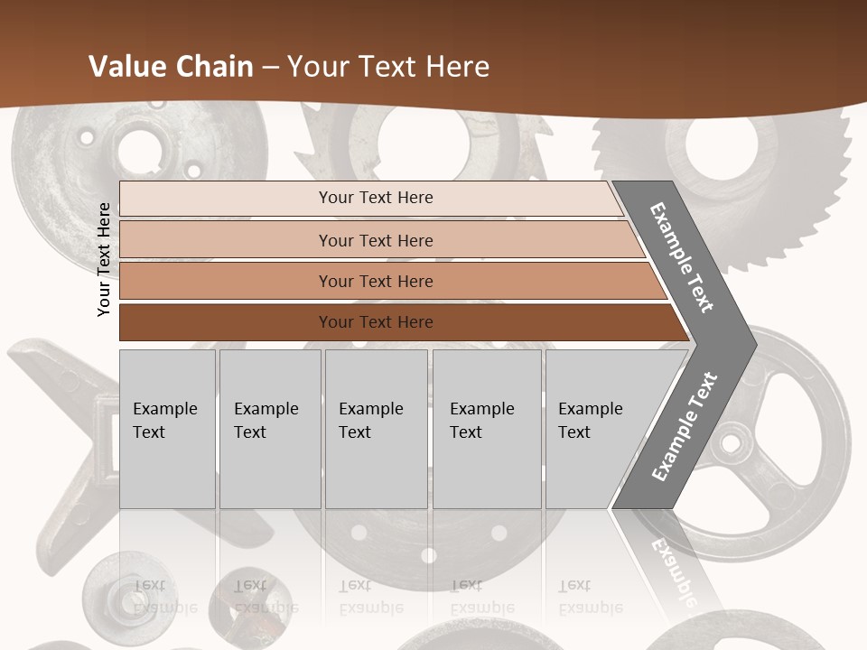 Close Up Tool Cogwheel PowerPoint Template