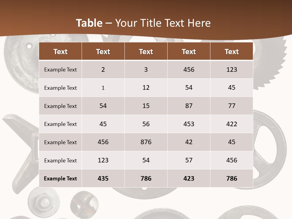 Close Up Tool Cogwheel PowerPoint Template