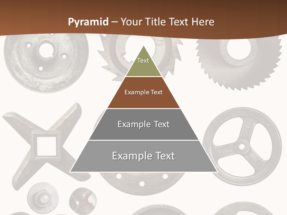 Close Up Tool Cogwheel PowerPoint Template