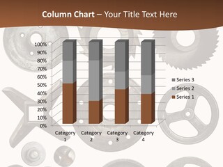 Close Up Tool Cogwheel PowerPoint Template