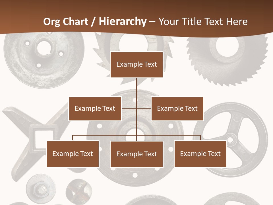 Close Up Tool Cogwheel PowerPoint Template
