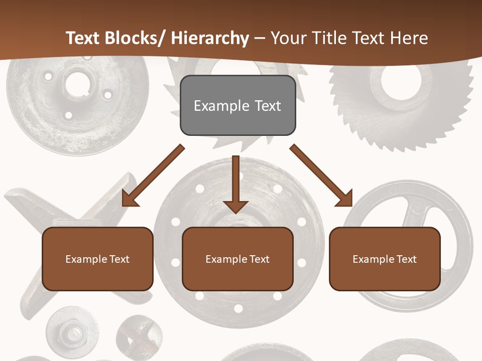 Close Up Tool Cogwheel PowerPoint Template