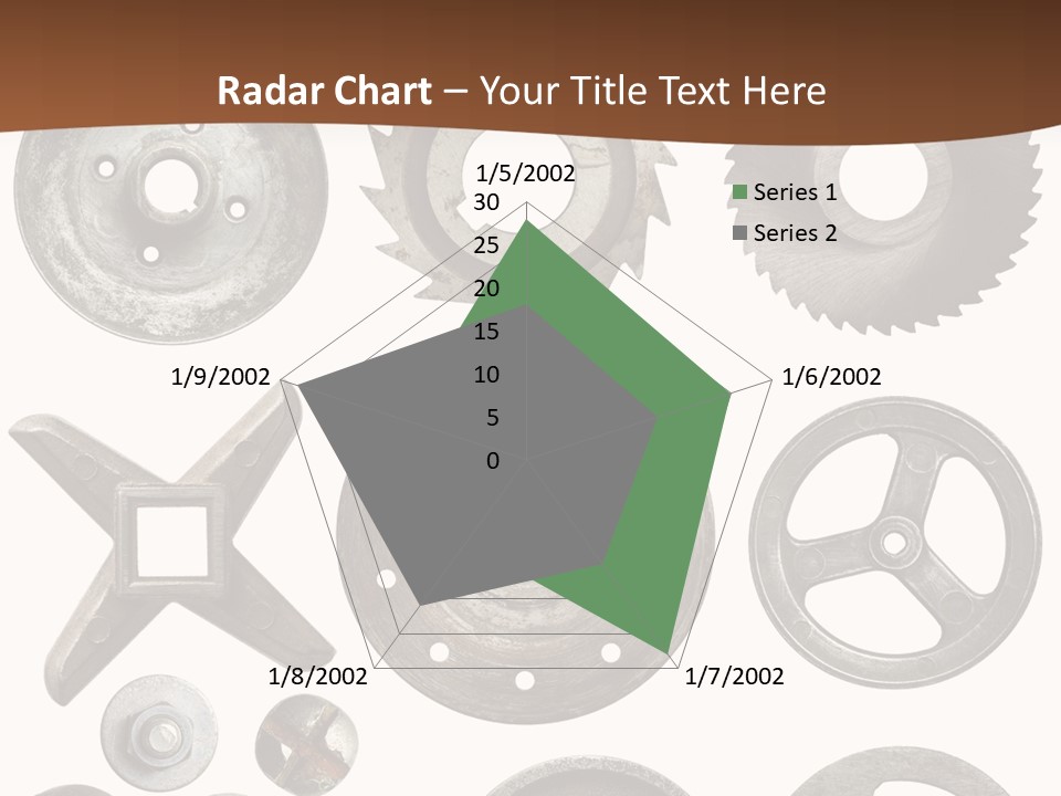 Close Up Tool Cogwheel PowerPoint Template