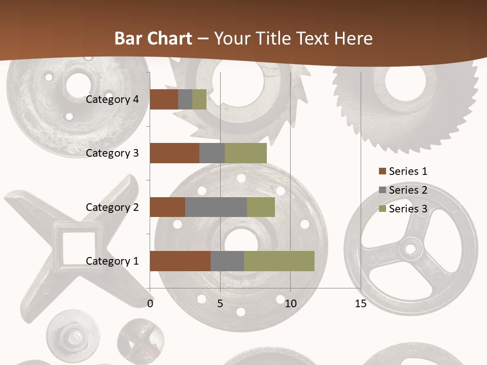 Close Up Tool Cogwheel PowerPoint Template