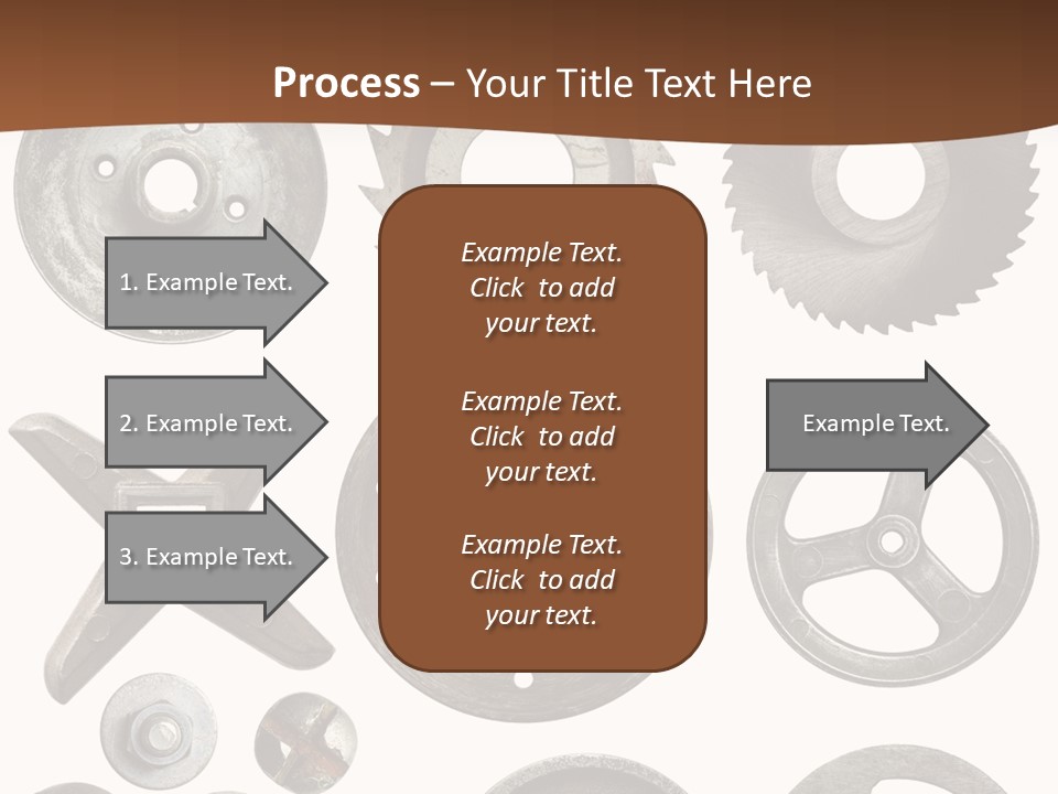 Close Up Tool Cogwheel PowerPoint Template