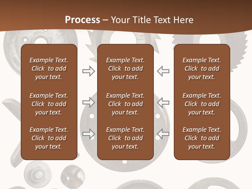 Close Up Tool Cogwheel PowerPoint Template