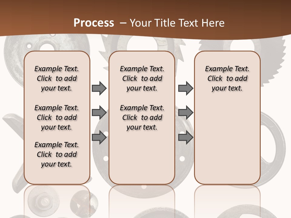 Close Up Tool Cogwheel PowerPoint Template