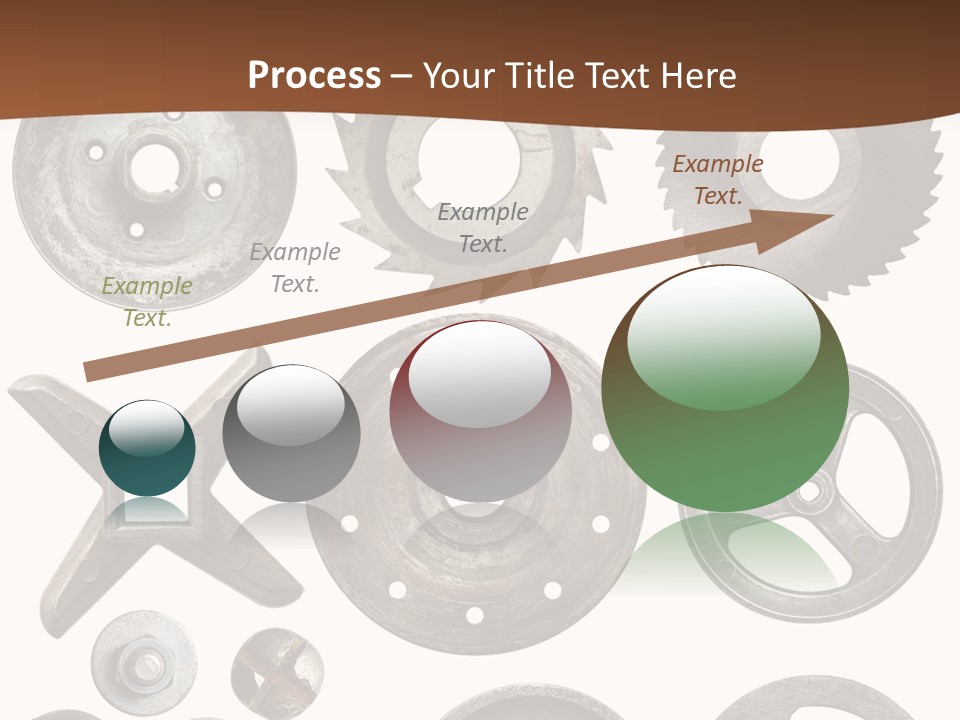 Close Up Tool Cogwheel PowerPoint Template