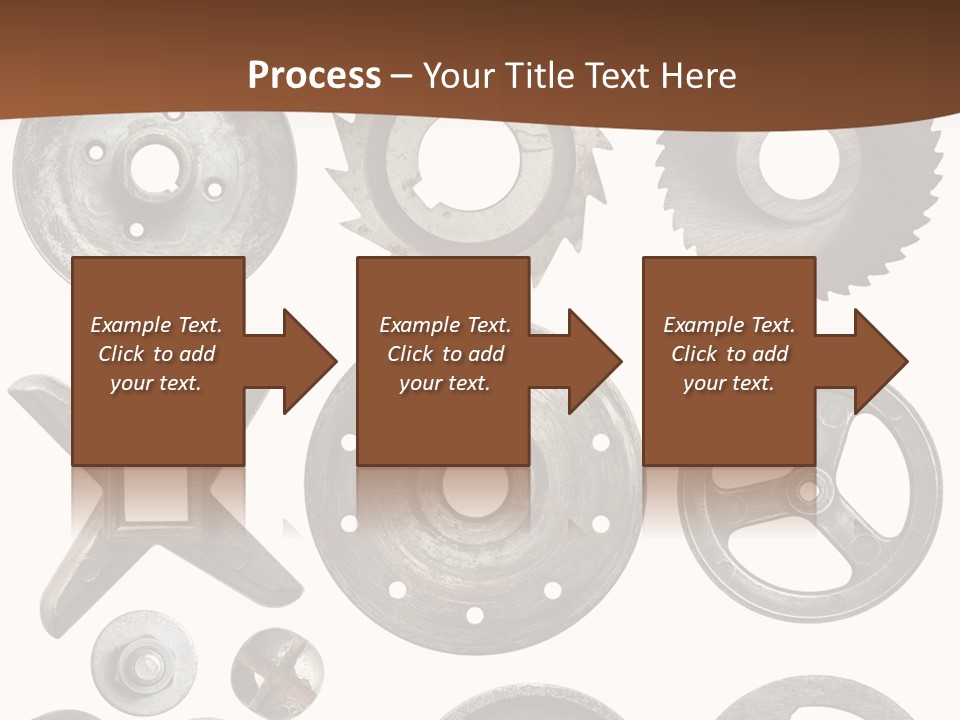 Close Up Tool Cogwheel PowerPoint Template