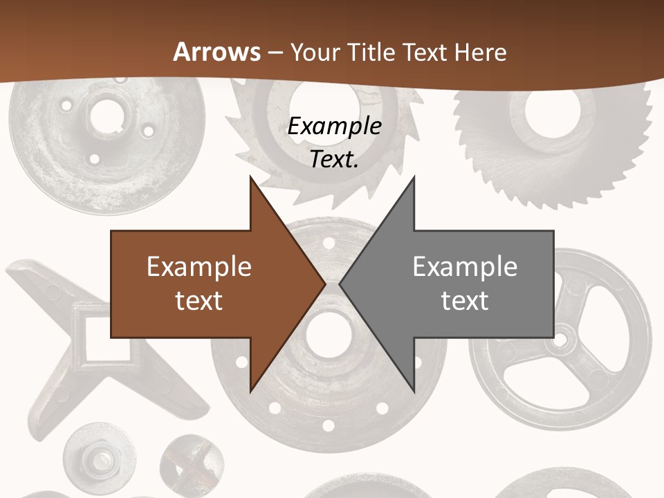 Close Up Tool Cogwheel PowerPoint Template