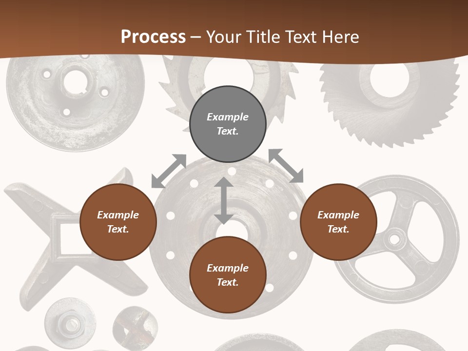 Close Up Tool Cogwheel PowerPoint Template