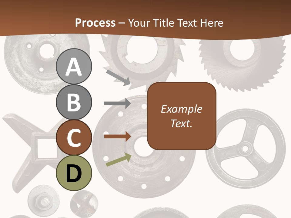 Close Up Tool Cogwheel PowerPoint Template