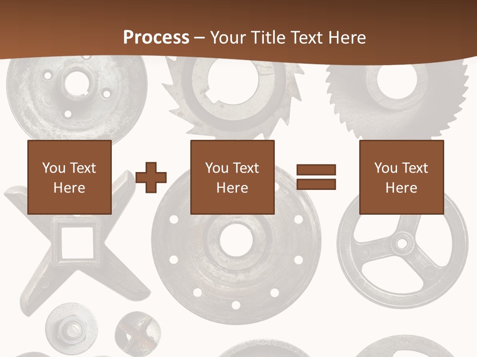 Close Up Tool Cogwheel PowerPoint Template