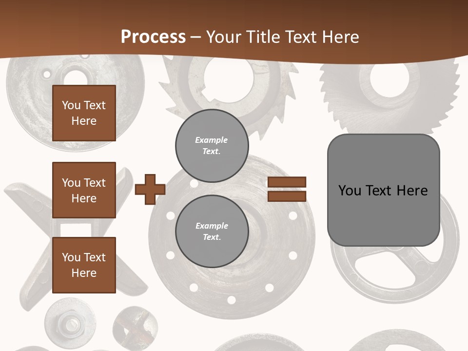 Close Up Tool Cogwheel PowerPoint Template