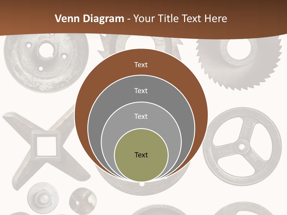 Close Up Tool Cogwheel PowerPoint Template