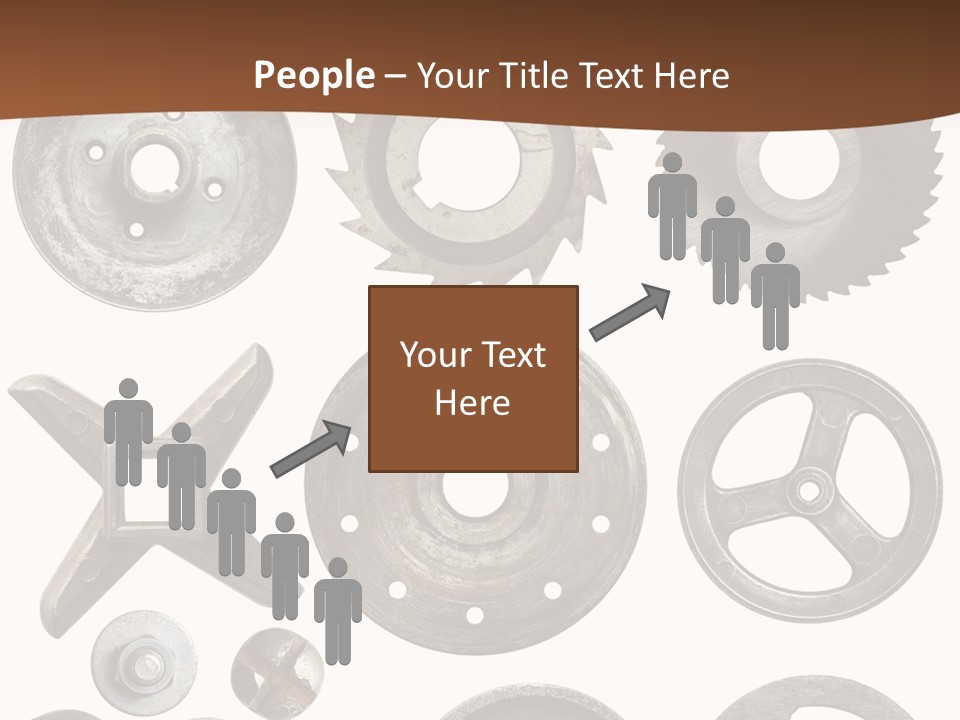 Close Up Tool Cogwheel PowerPoint Template