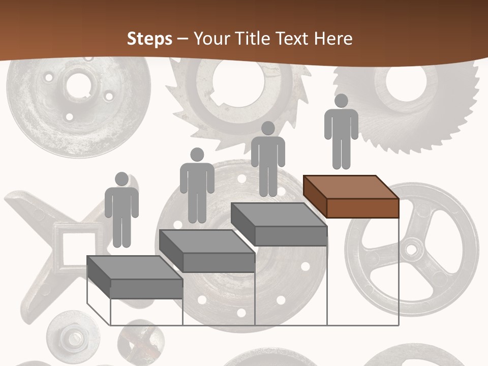 Close Up Tool Cogwheel PowerPoint Template