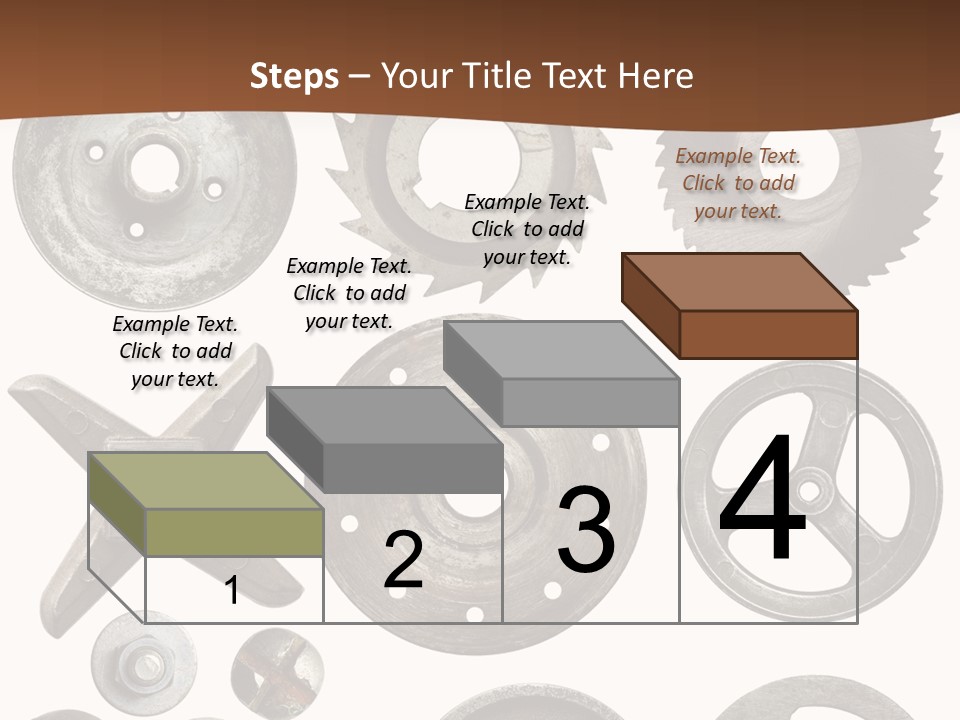 Close Up Tool Cogwheel PowerPoint Template