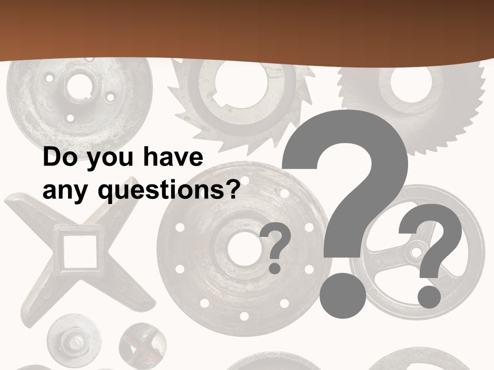 Close Up Tool Cogwheel PowerPoint Template