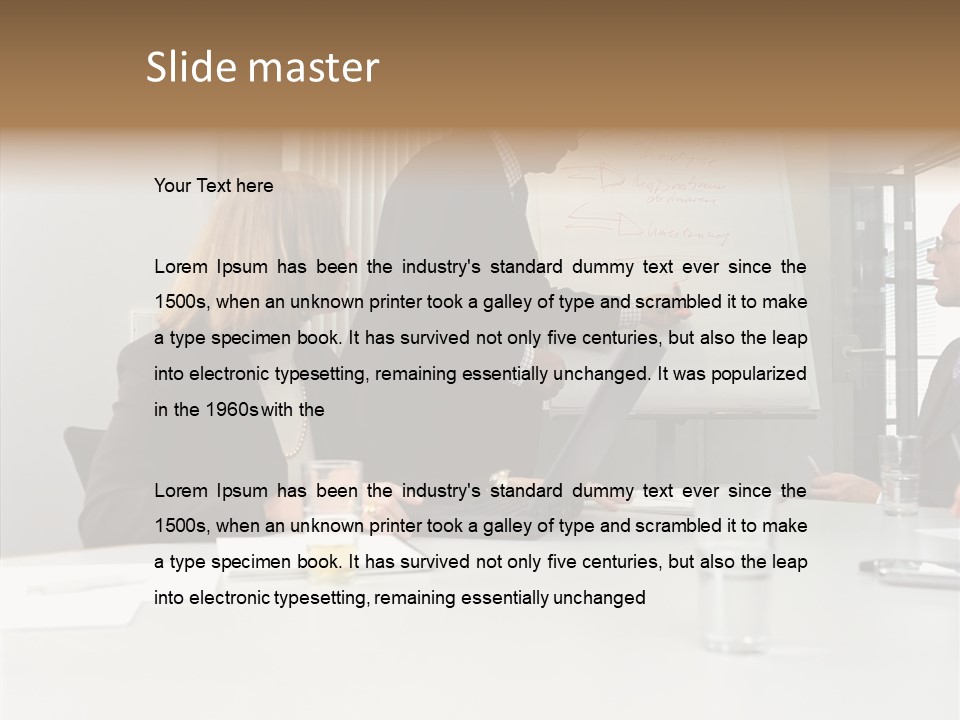 Conferenceroom Seniorman Matureman PowerPoint Template