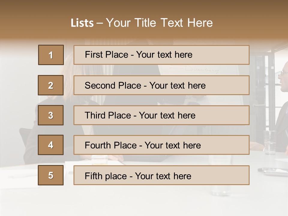 Conferenceroom Seniorman Matureman PowerPoint Template