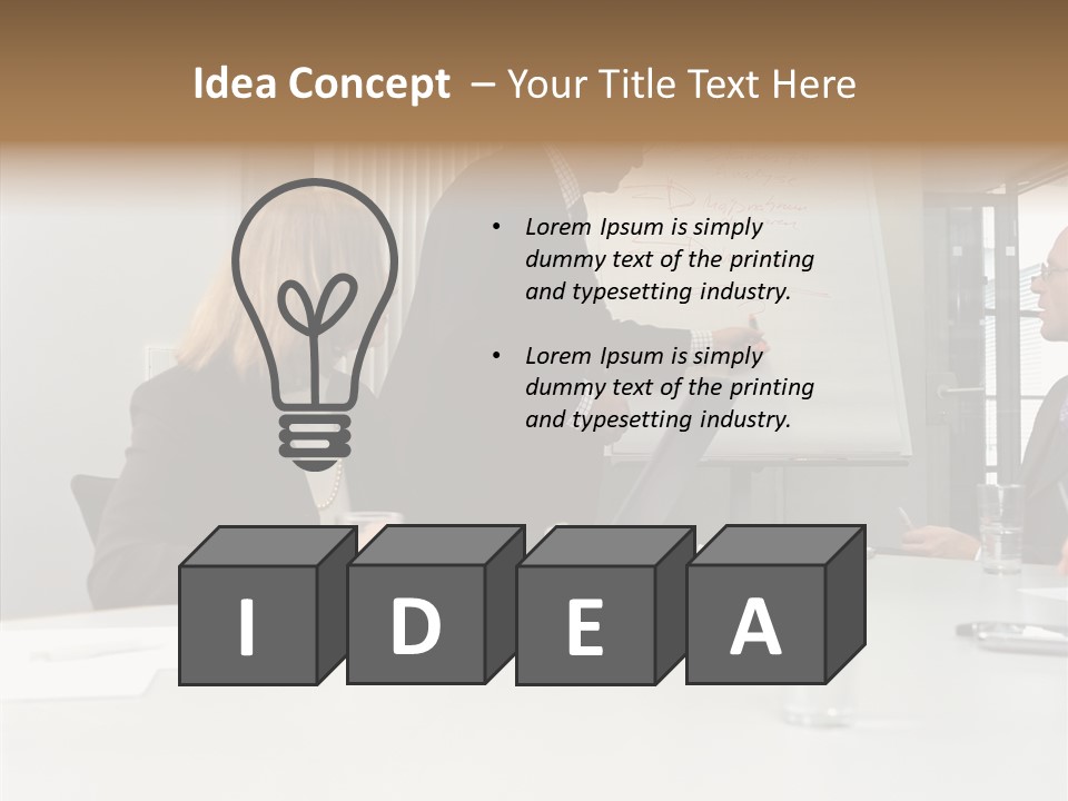 Conferenceroom Seniorman Matureman PowerPoint Template