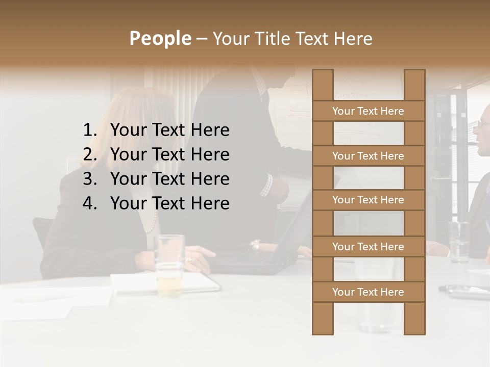 Conferenceroom Seniorman Matureman PowerPoint Template