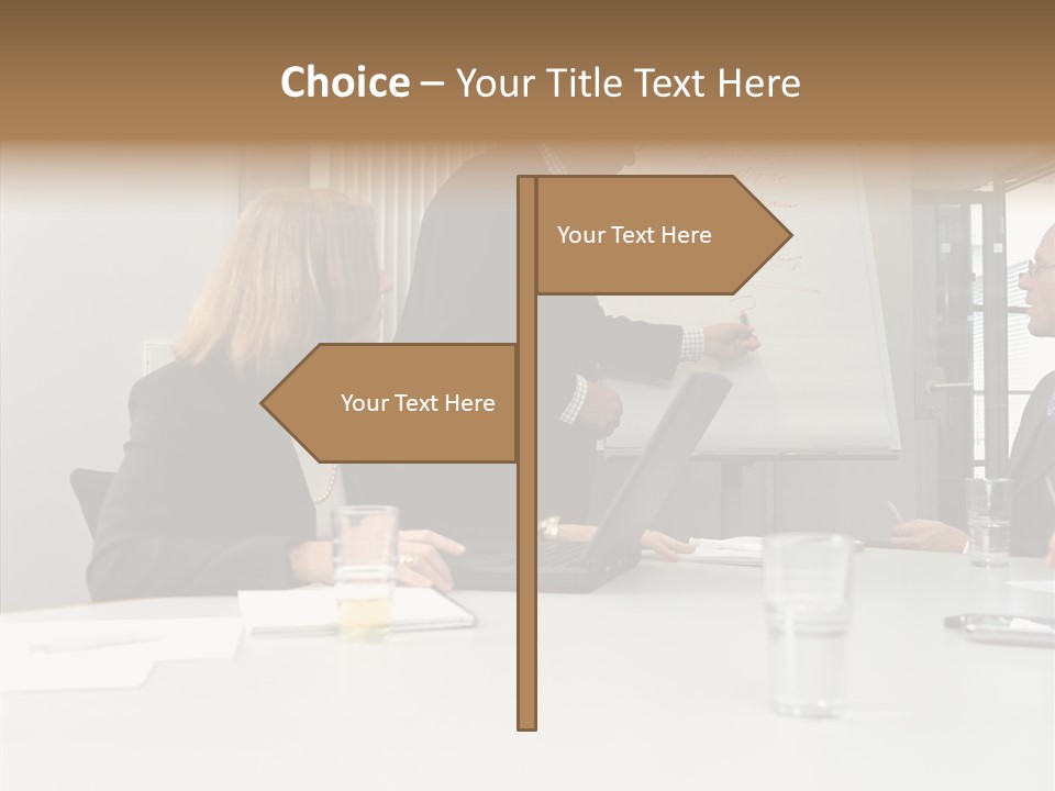 Conferenceroom Seniorman Matureman PowerPoint Template
