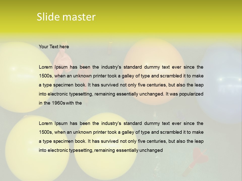 German Beerfest Games Dart PowerPoint Template