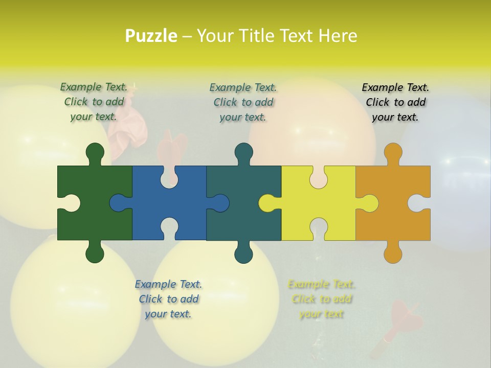 German Beerfest Games Dart PowerPoint Template