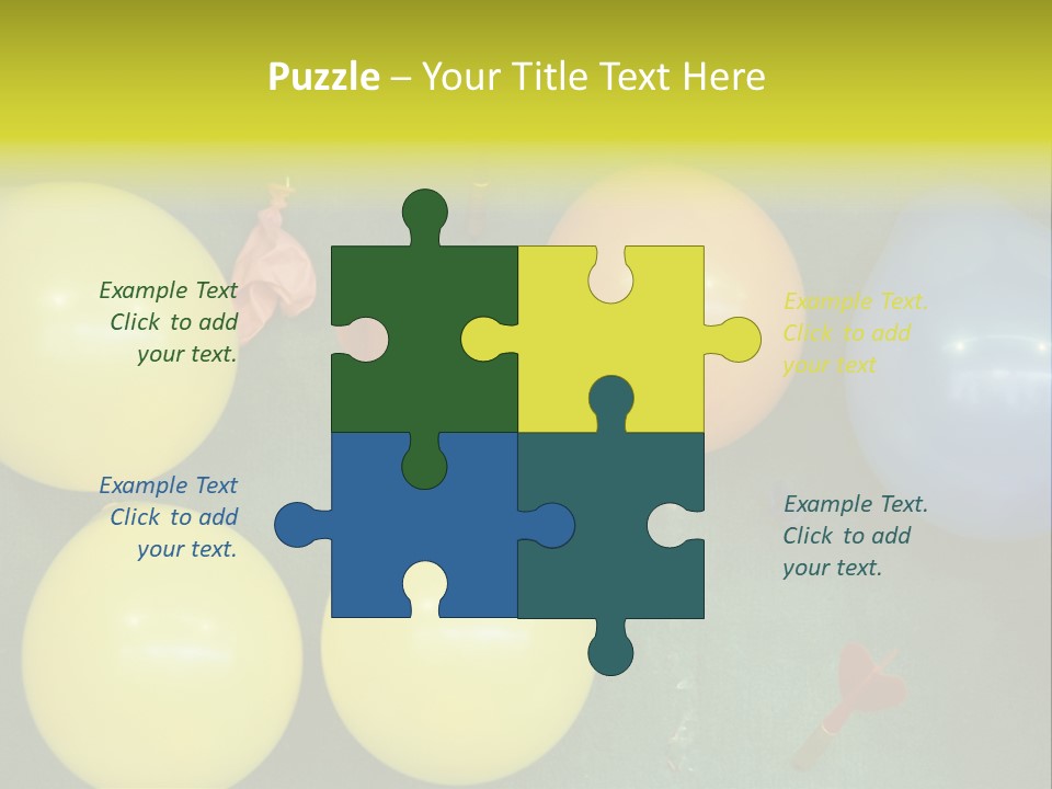 German Beerfest Games Dart PowerPoint Template