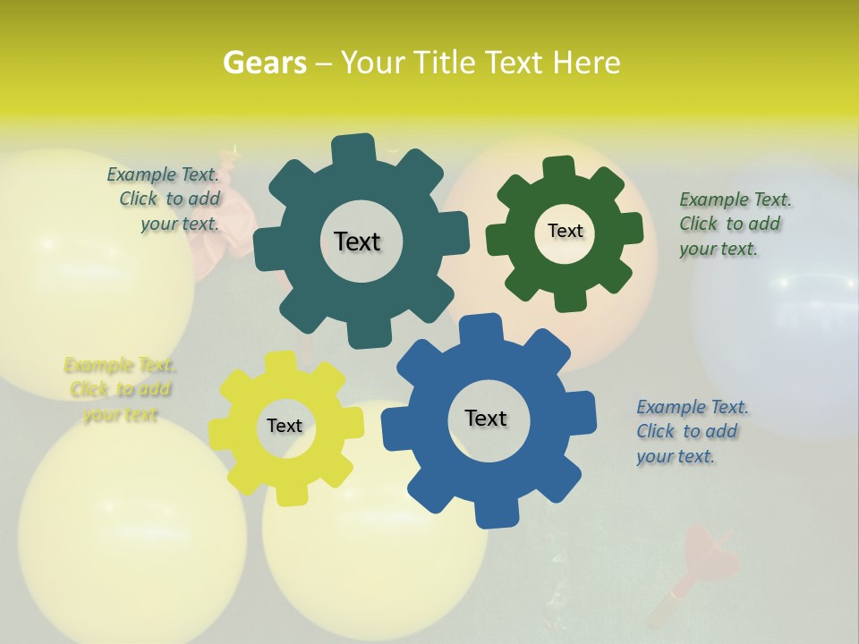 German Beerfest Games Dart PowerPoint Template