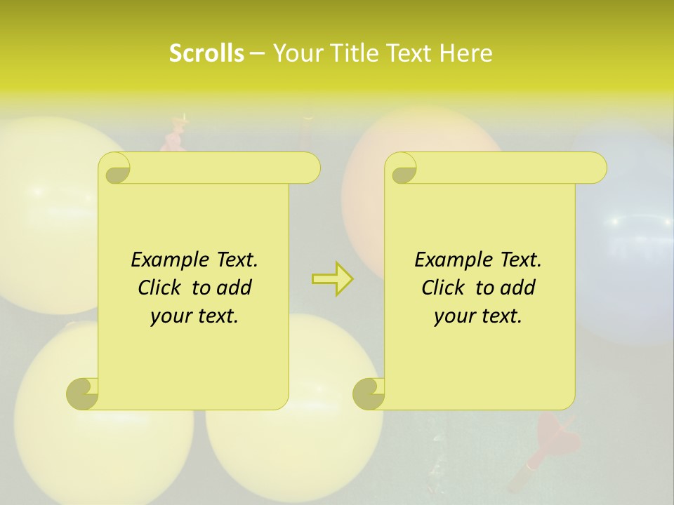German Beerfest Games Dart PowerPoint Template