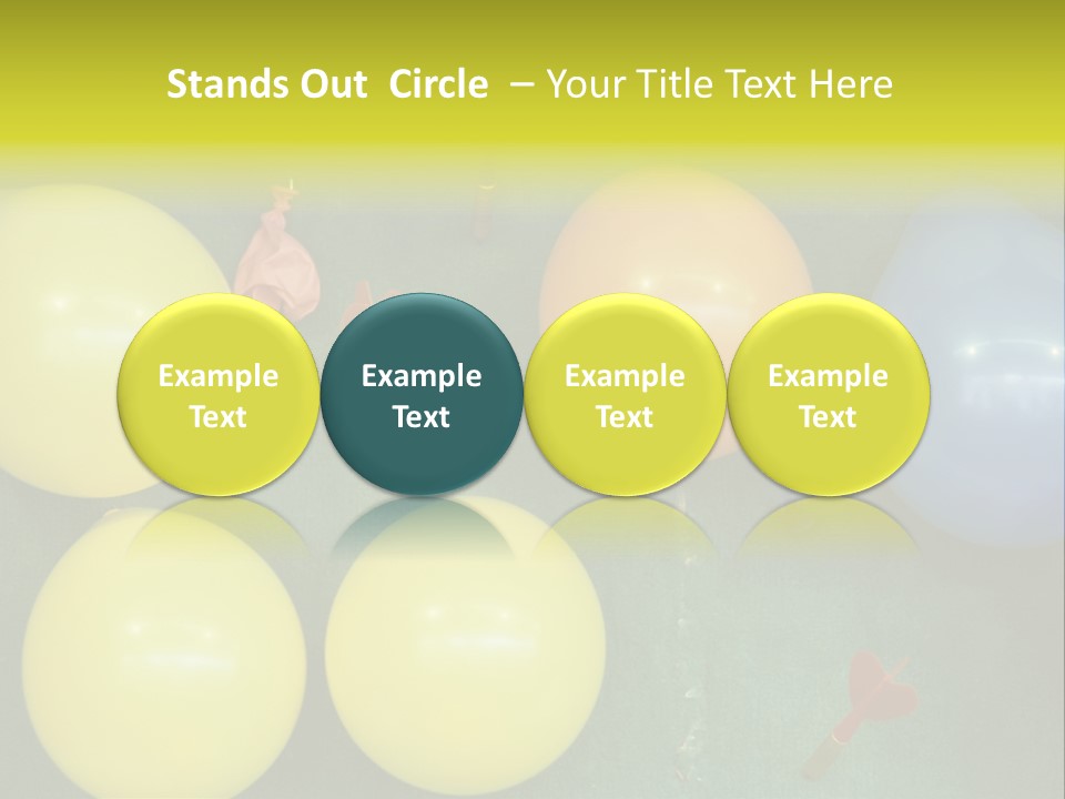 German Beerfest Games Dart PowerPoint Template