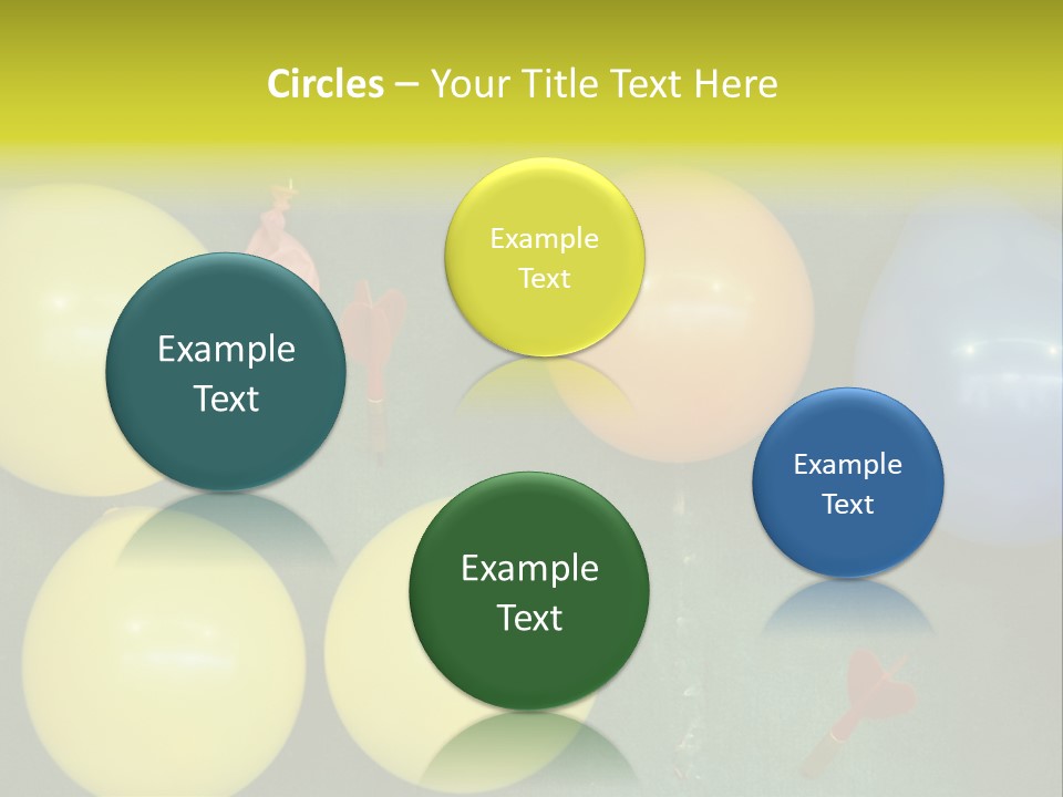 German Beerfest Games Dart PowerPoint Template