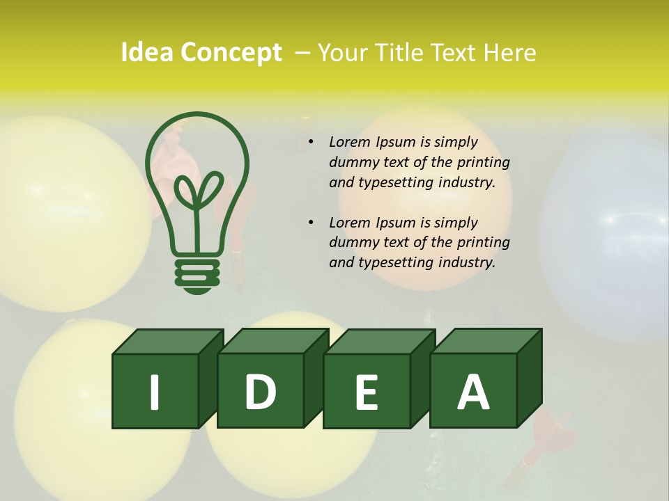 German Beerfest Games Dart PowerPoint Template