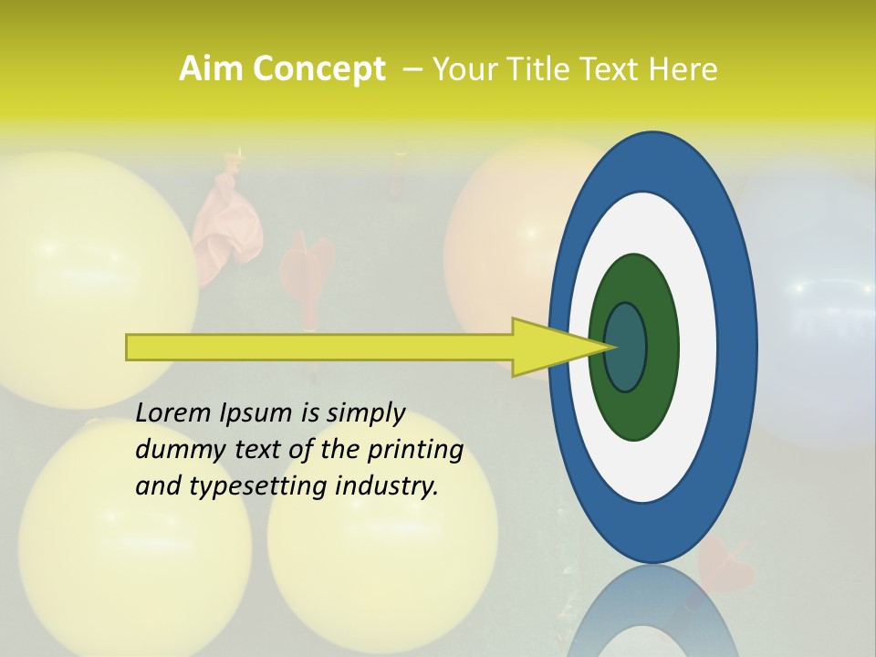 German Beerfest Games Dart PowerPoint Template